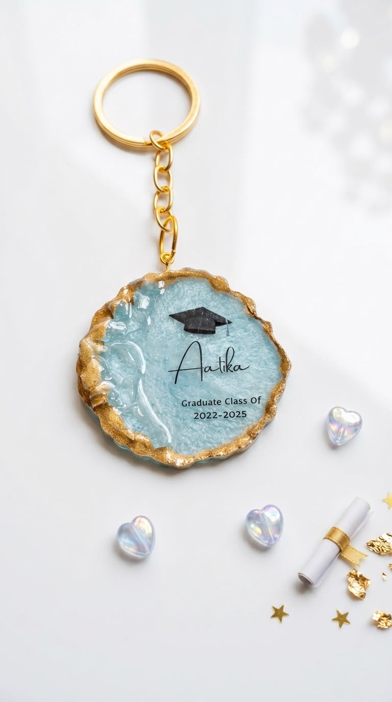 Graduation Resin Keychain
