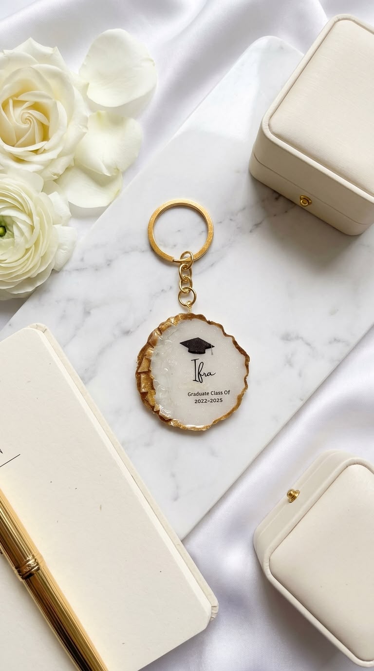 Graduation Resin Keychain