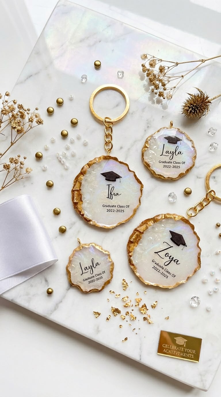 Graduation Resin Keychain