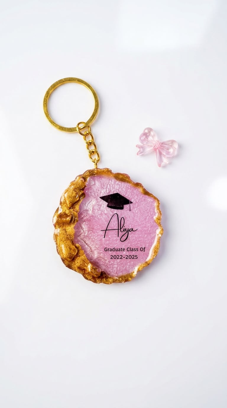 Graduation Resin Keychain