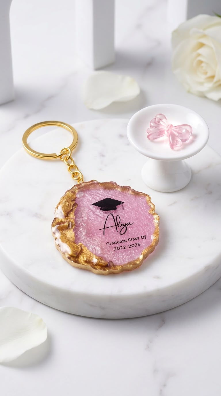 Graduation Resin Keychain