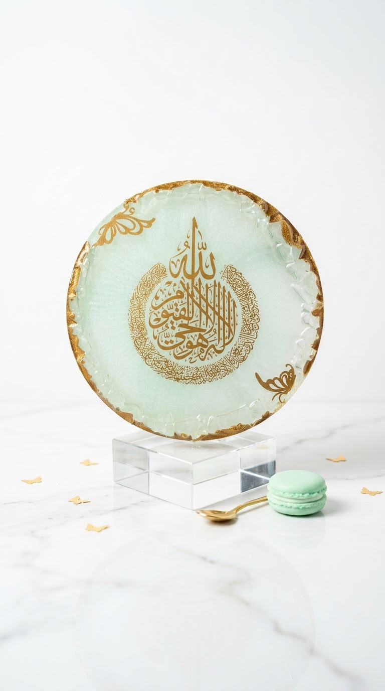 Ayatul Kursi Resin Nameplate - [ 5 Inch ]
