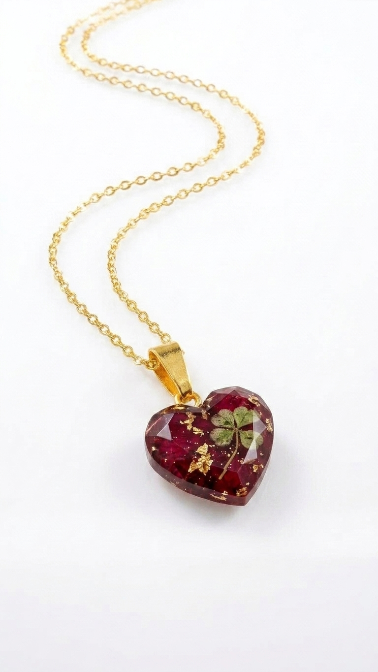 Mini Flower Preservation Resin Pendant